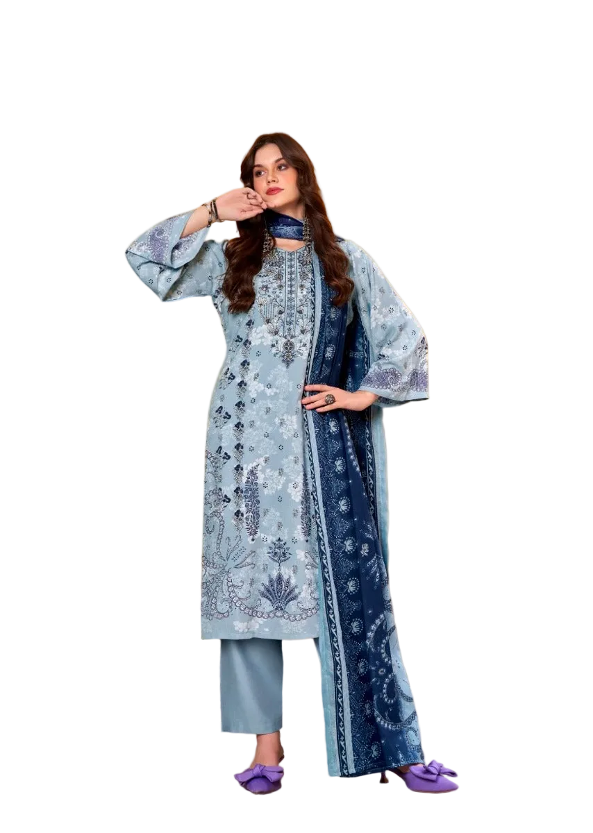 Romani NW-01-Pakistani Un-Stitched Dress Material