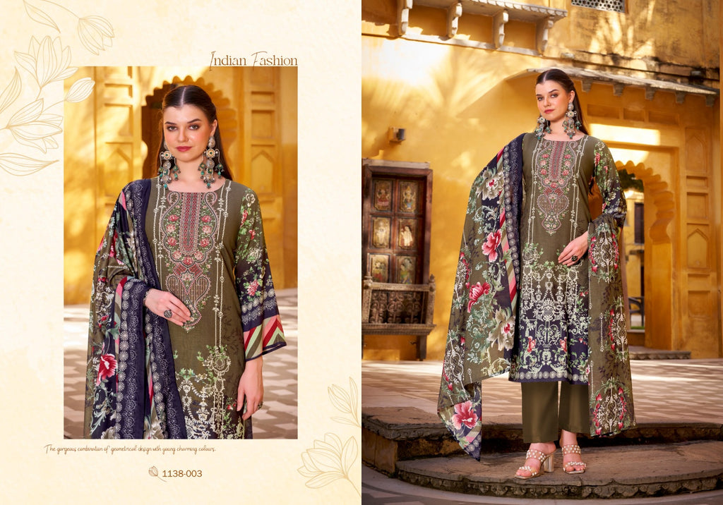 Romani NW-03-Pakistani Un-Stitched Dress Material