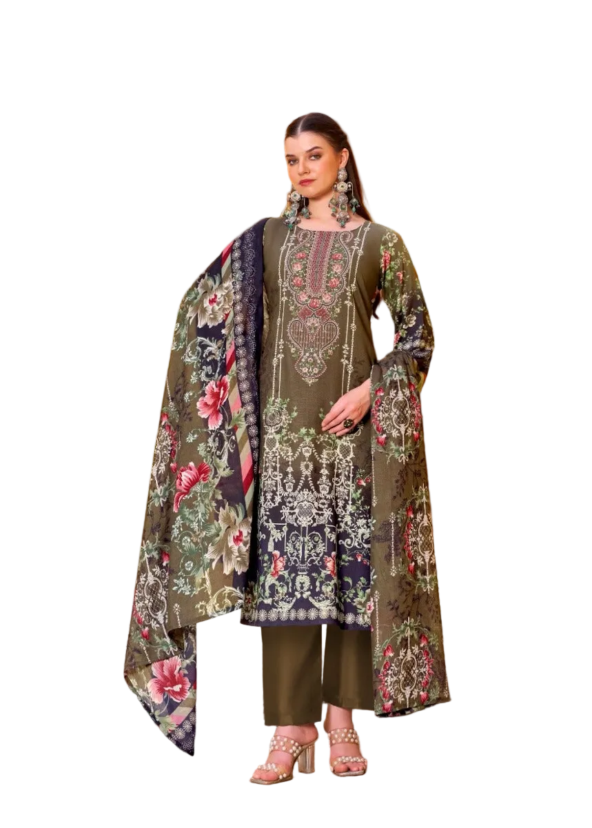 Romani NW-03-Pakistani Un-Stitched Dress Material