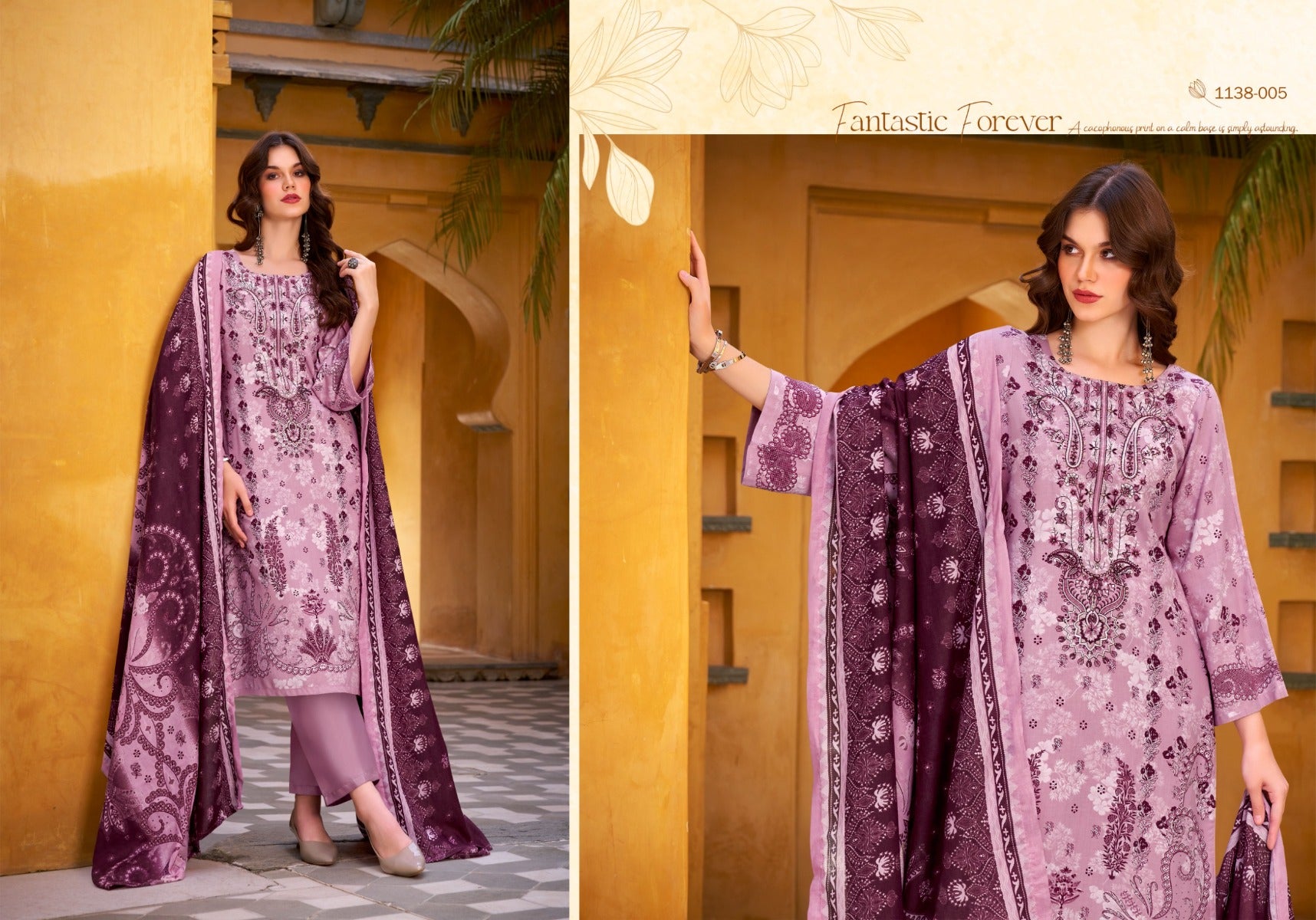 Romani NW-05-Pakistani Un-Stitched Dress Material