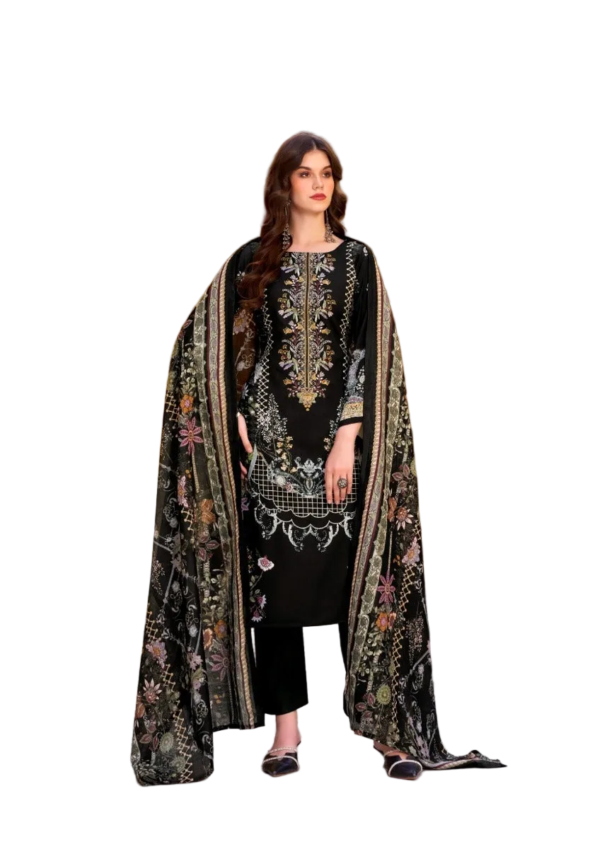 Romani NW-08-Pakistani Un-Stitched Dress Material