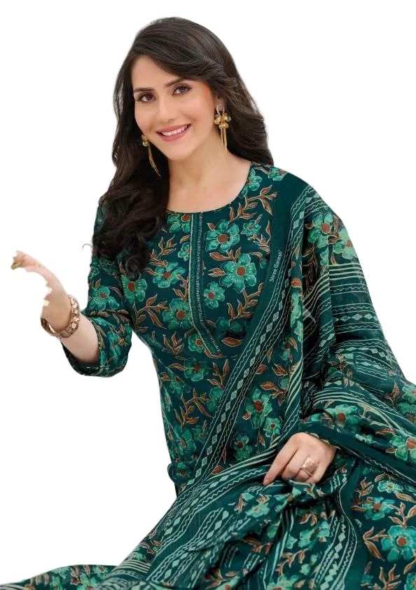Shree Ganesh Samaira Ajrak--3 --1302-Un-stitched Dress Material