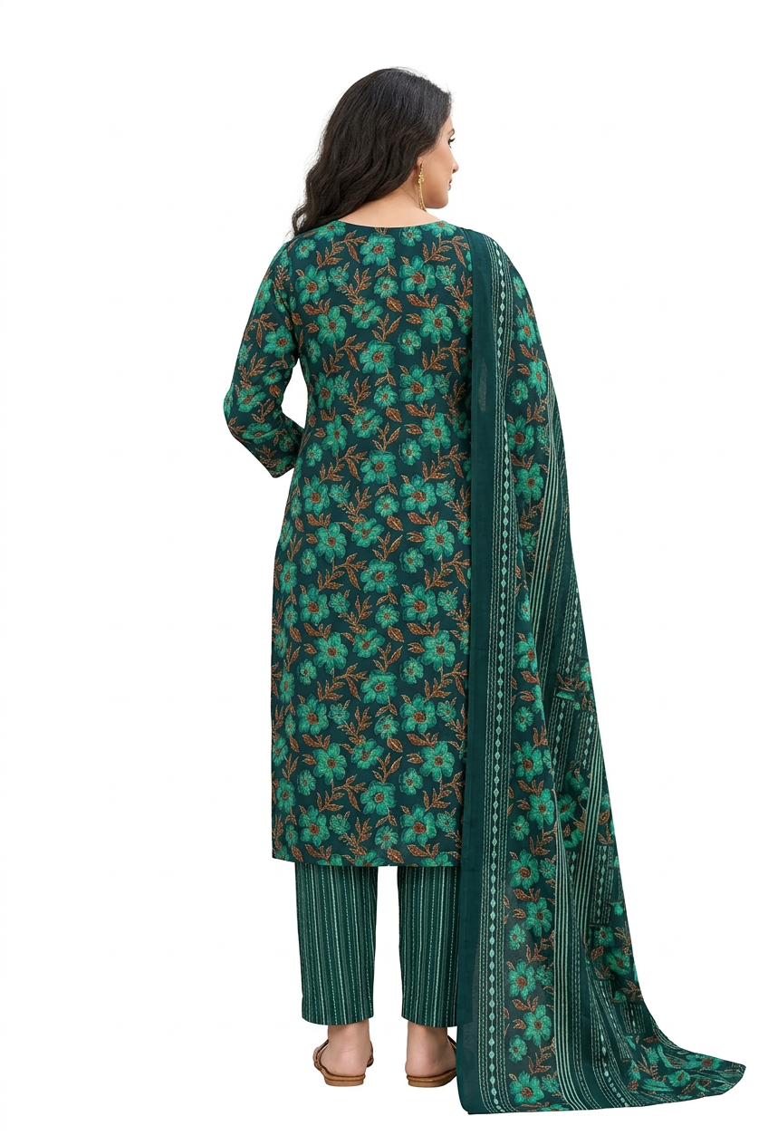 Shree Ganesh Samaira Ajrak--3 --1302-Un-stitched Dress Material