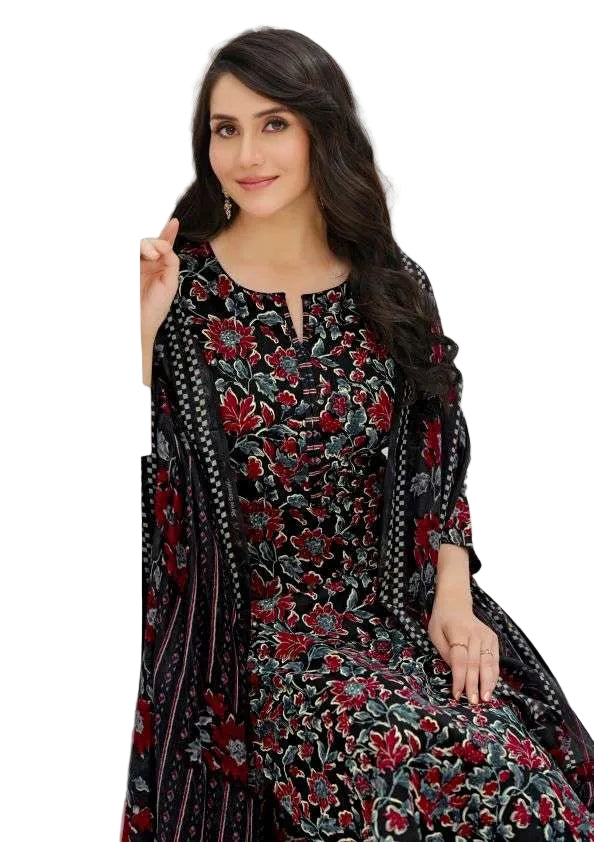 Shree Ganesh Samaira Ajrak--3 --1303-Un-stitched Dress Material