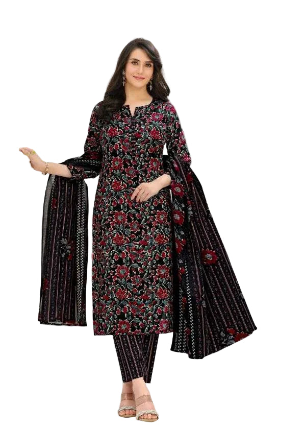 Shree Ganesh Samaira Ajrak--3 --1303-Un-stitched Dress Material