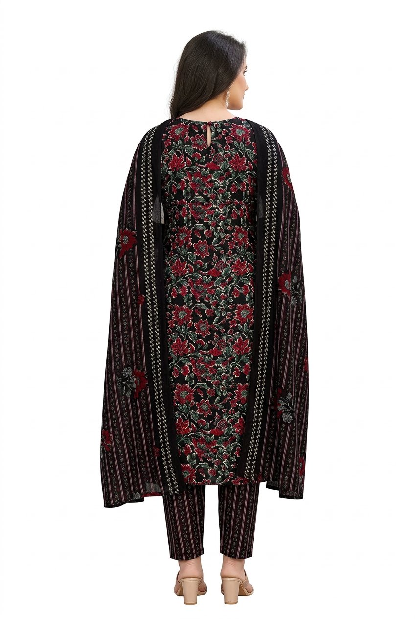 Shree Ganesh Samaira Ajrak--3 --1303-Un-stitched Dress Material