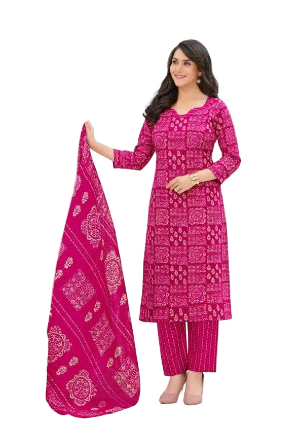 Shree Ganesh Samaira Ajrak--3 --1307-Un-stitched Dress Material