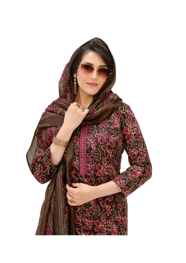 Shree Ganesh Samaira Ajrak--3 --1309-Un-stitched Dress Material