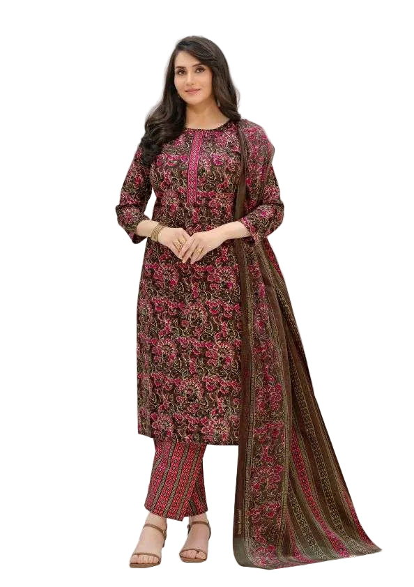 Shree Ganesh Samaira Ajrak--3 --1309-Un-stitched Dress Material