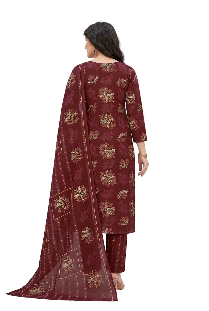 Shree Ganesh Samaira Ajrak--3 --1312-Un-stitched Dress Material
