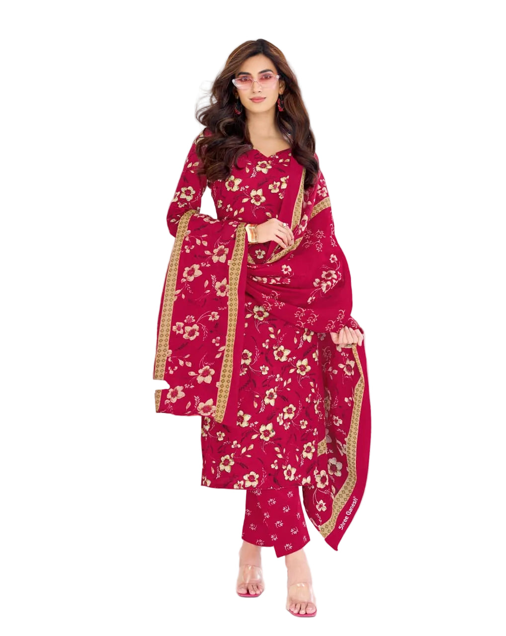 Shree Ganesh Samira V-23 --15-Un-stitched Dress Material