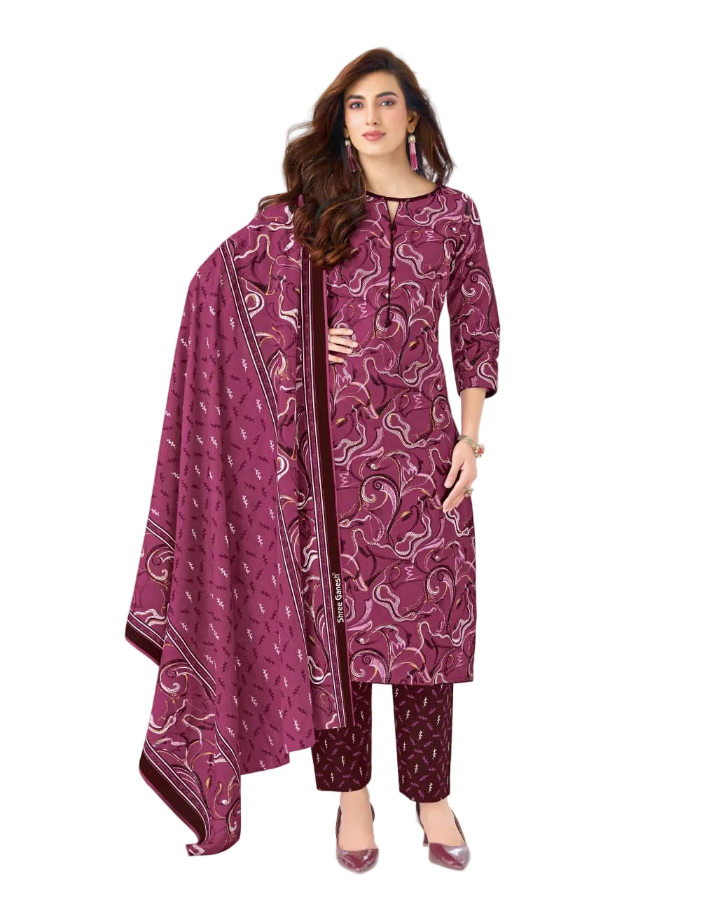 Shree Ganesh Samira V-23 --05-Un-stitched Dress Material