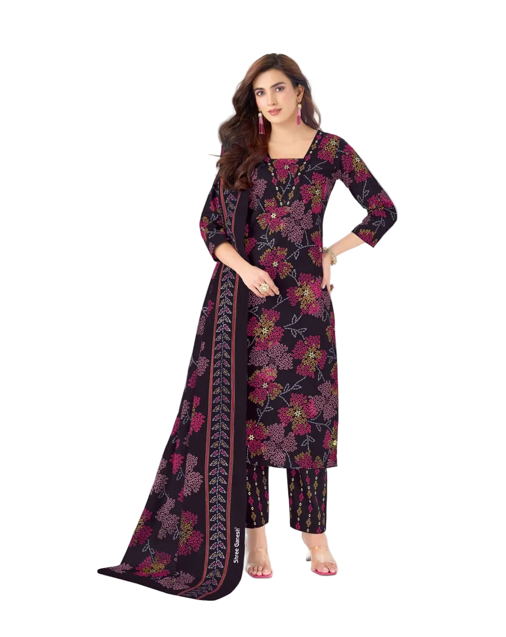 Shree Ganesh Samira V-23 --09-Un-stitched Dress Material