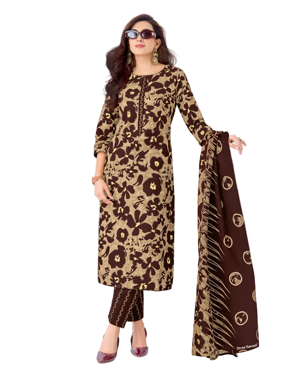 Shree Ganesh Samira V-23 --03-Un-stitched Dress Material