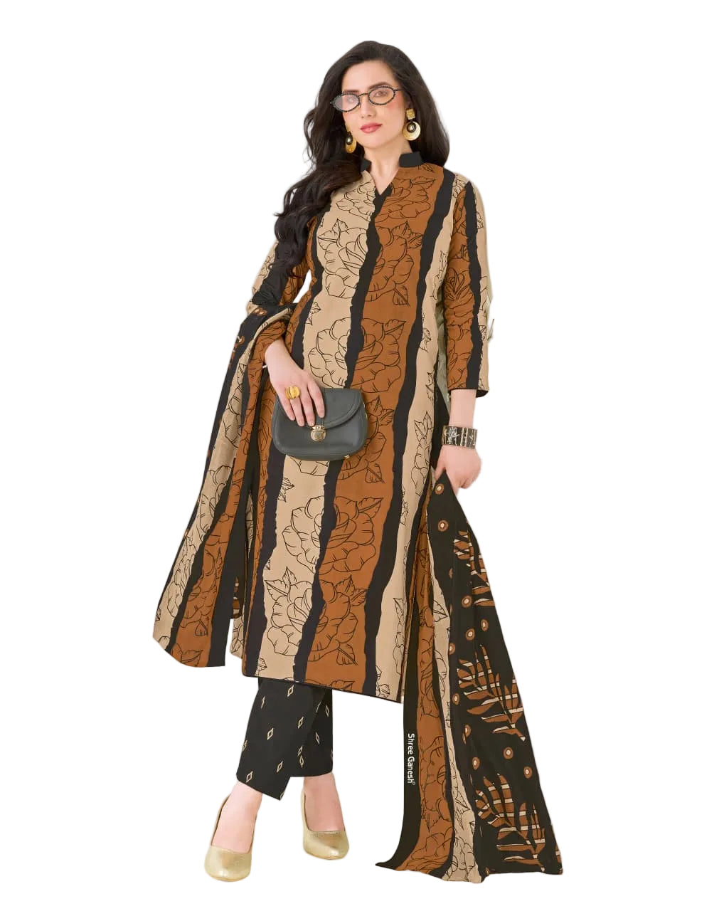 Shree Ganesh Samira V-23 --01-Un-stitched Dress Material