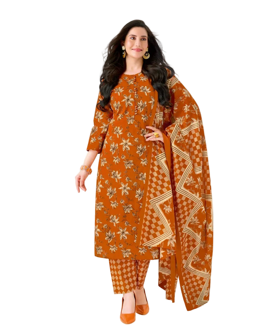 Shree Ganesh Samira V-23 --07-Un-stitched Dress Material