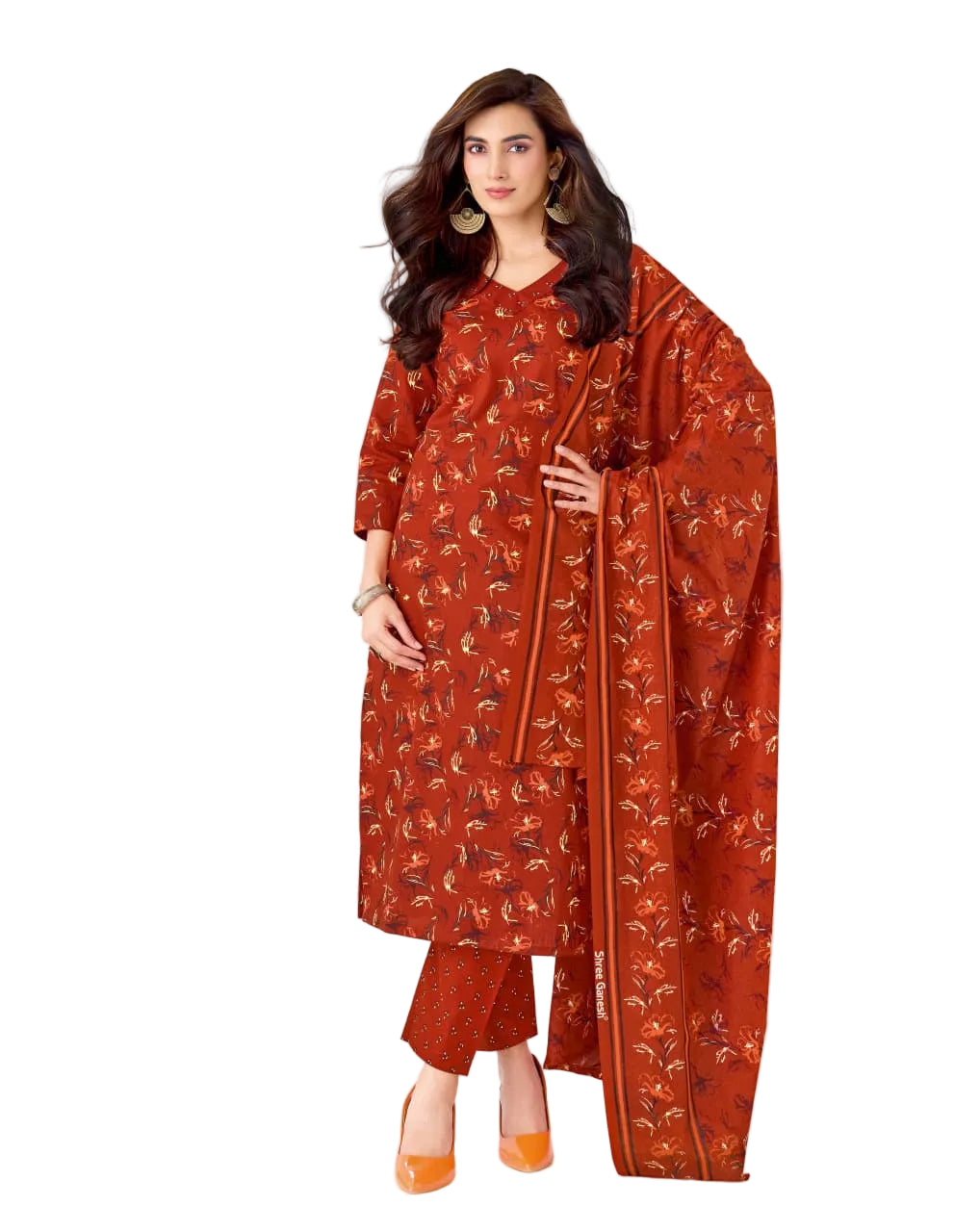Shree Ganesh Samira V-23 --16-Un-stitched Dress Material