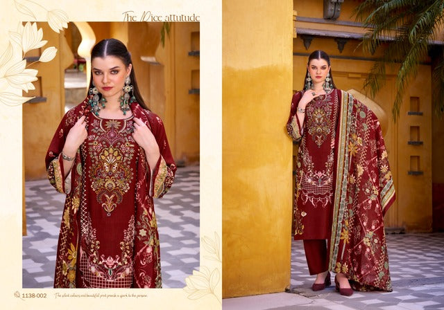 Romani NW-02-Pakistani Un-Stitched Dress Material
