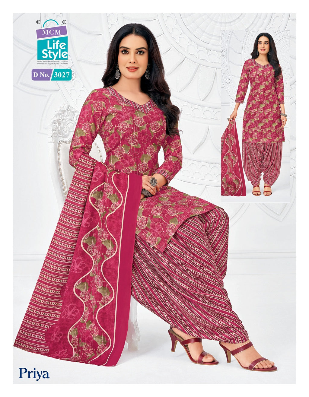 Priya - Readymade Patiyala Suits With Pocket Special-3027