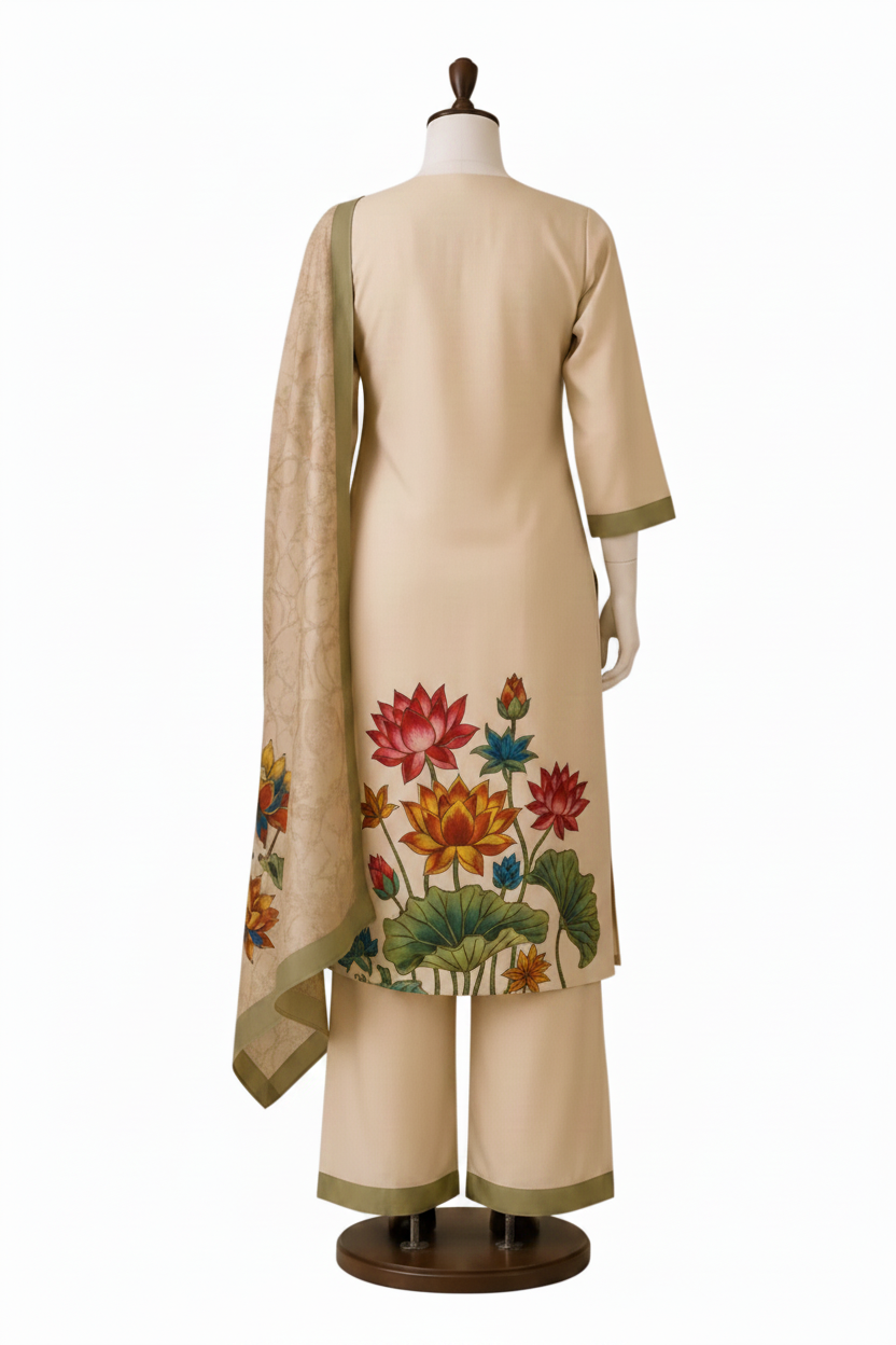 Digital Print  3  Piece Suit Set