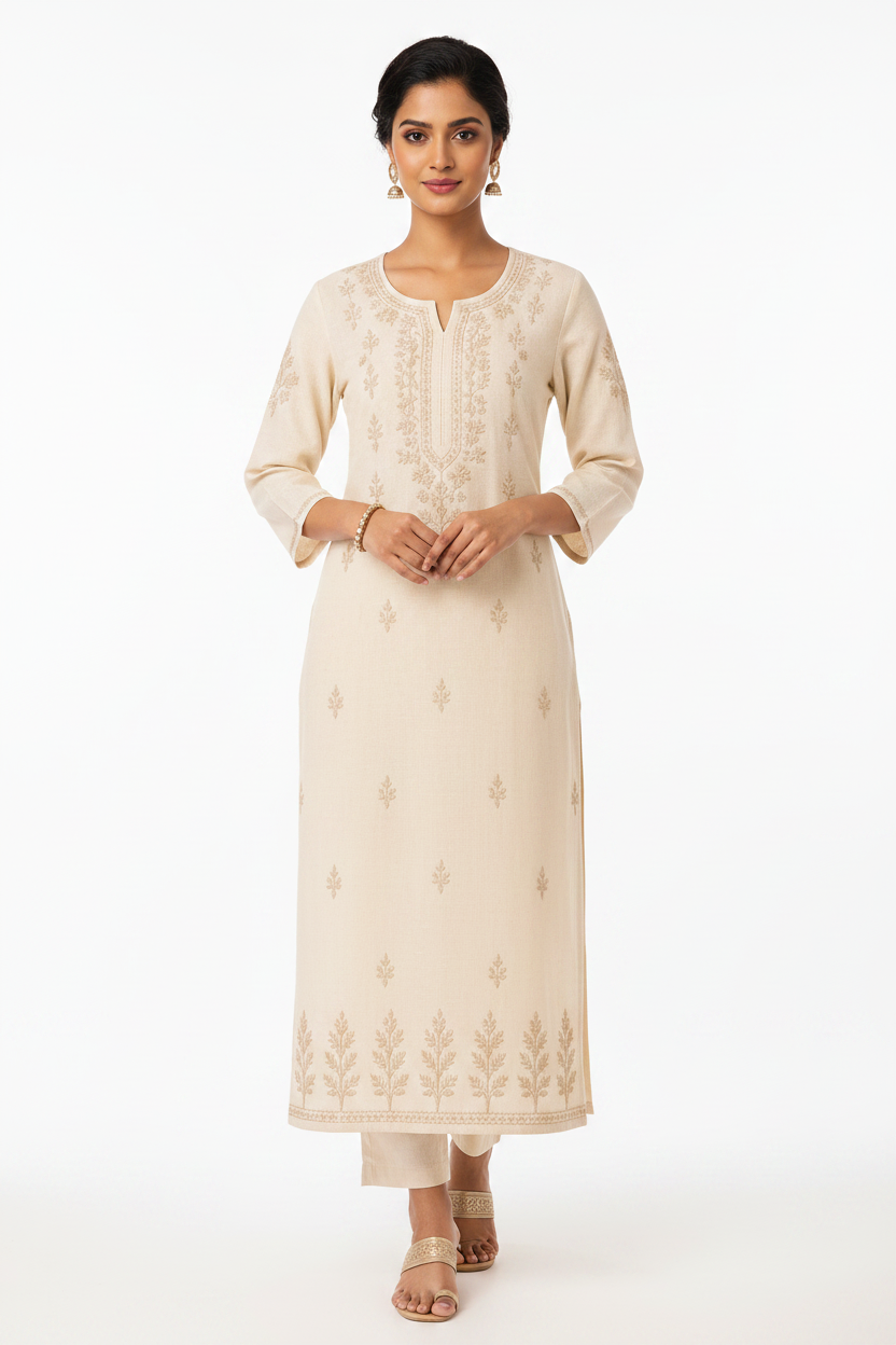 Elegant Lucknowi Hand Embroideried Kurtis