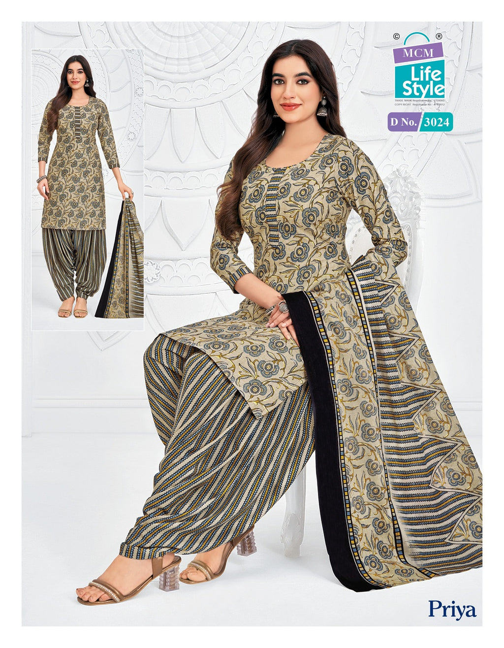 Priya - Readymade Patiyala Suits With Pocket Special-3024