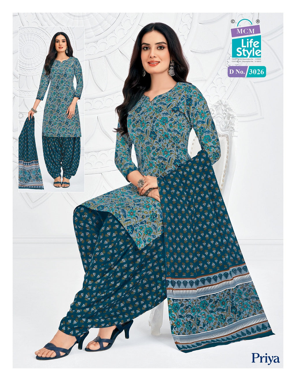 Priya - Readymade Patiyala Suits With Pocket Special-3026