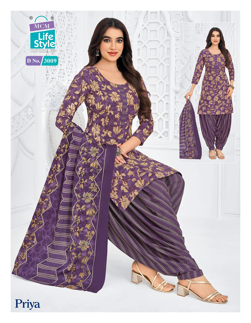 Priya - Readymade Patiyala Suits With Pocket Special-3009