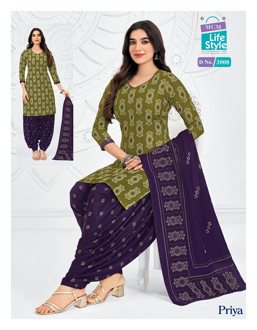Priya - Readymade Patiyala Suits With Pocket Special-3008