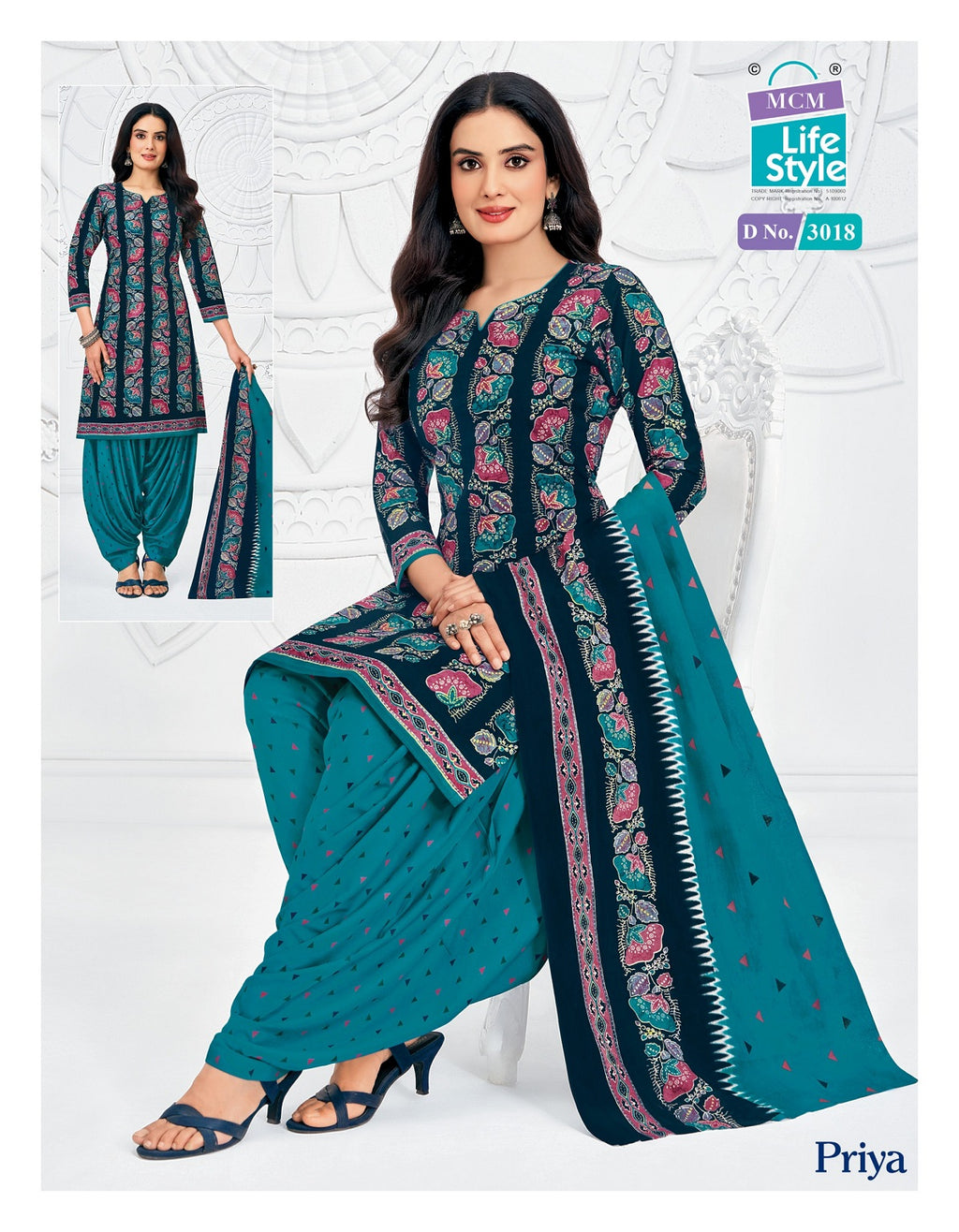Priya - Readymade Patiyala Suits With Pocket Special-3018