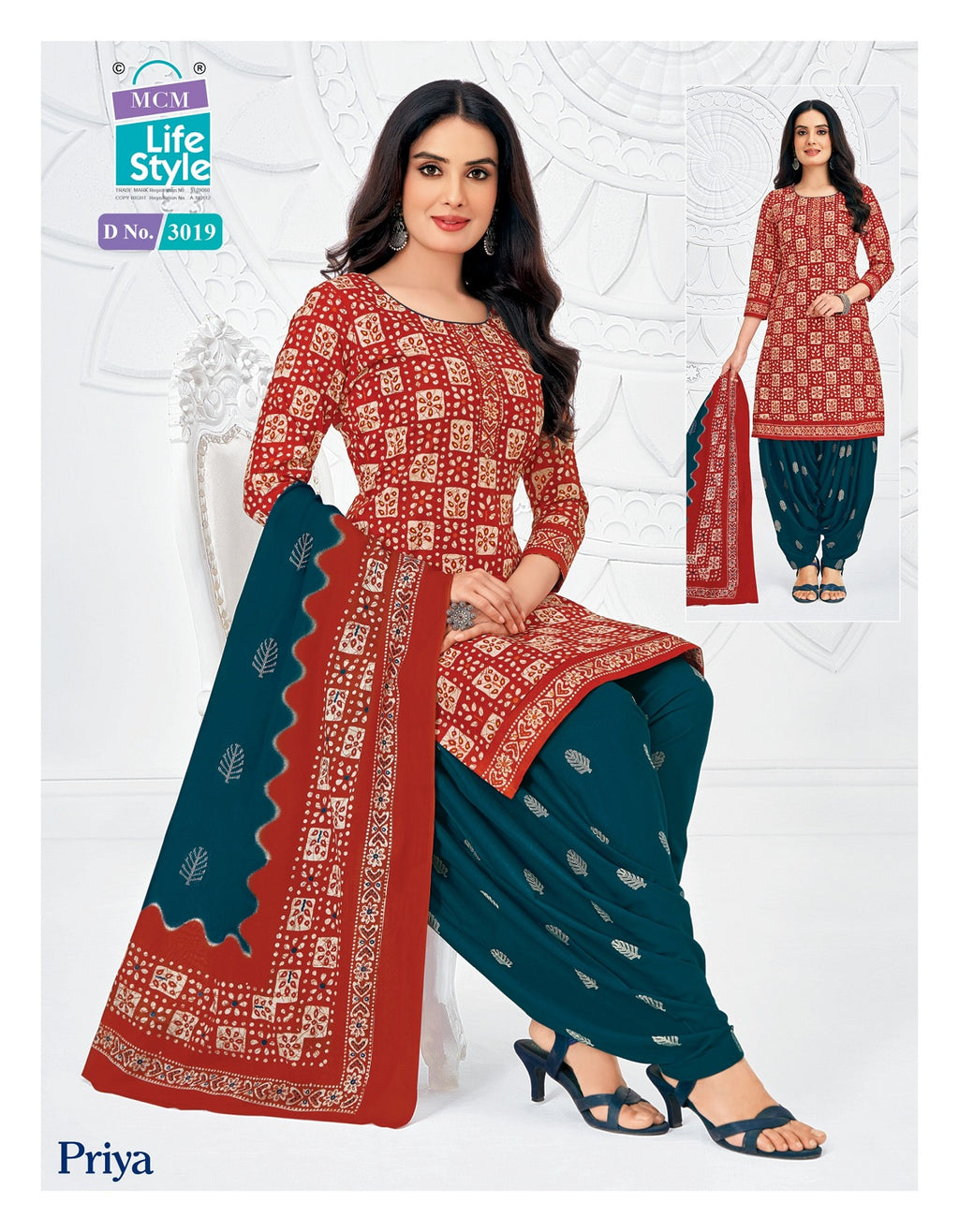 Priya - Readymade Patiyala Suits With Pocket Special-3019
