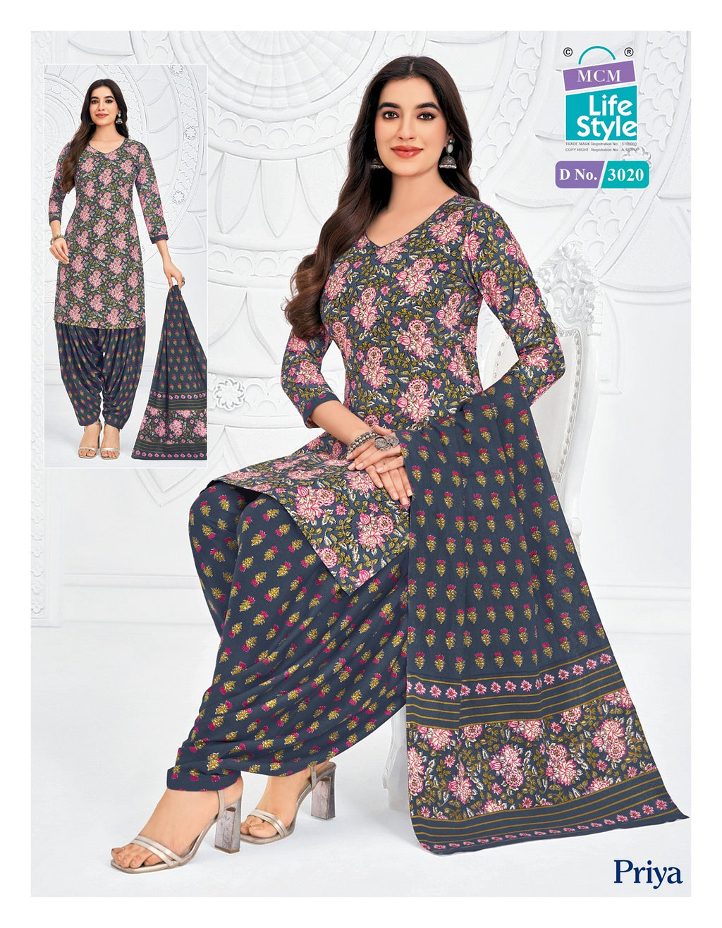 Priya - Readymade Patiyala Suits With Pocket Special-3020