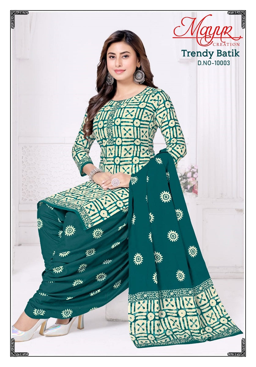 Mayur Trendy Batik Vol 10 -10003 - Dress Material - Unstitched