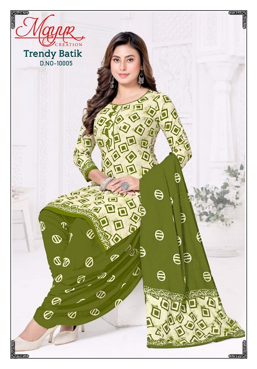 Mayur Trendy Batik Vol 10 -10005 - Dress Material - Unstitched