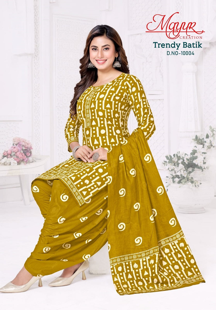 Mayur Trendy Batik Vol 10 -10004 - Dress Material - Unstitched