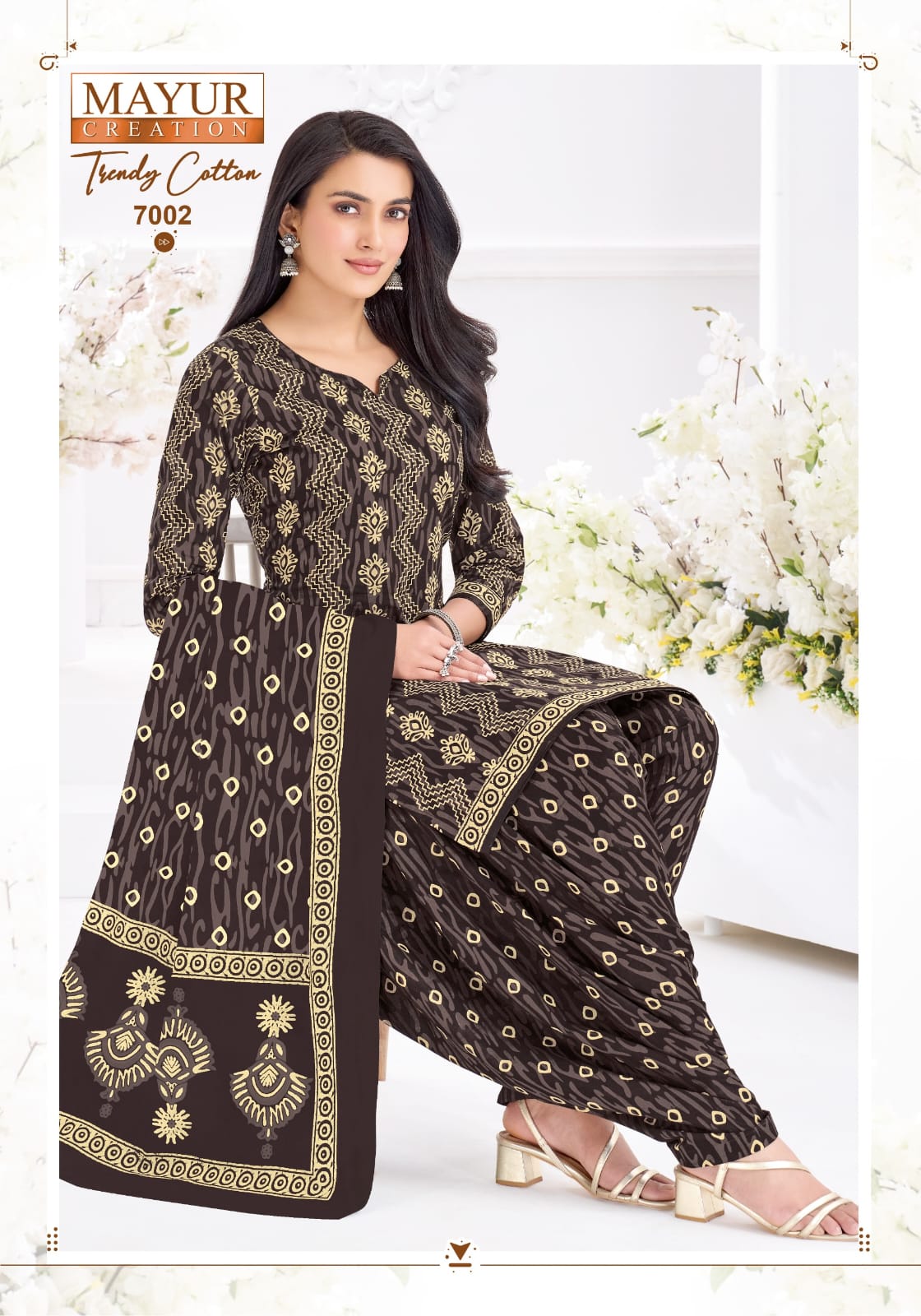 Mayur Trendy Cotton Vol 07 - 7002 - Dress Material - Unstitched
