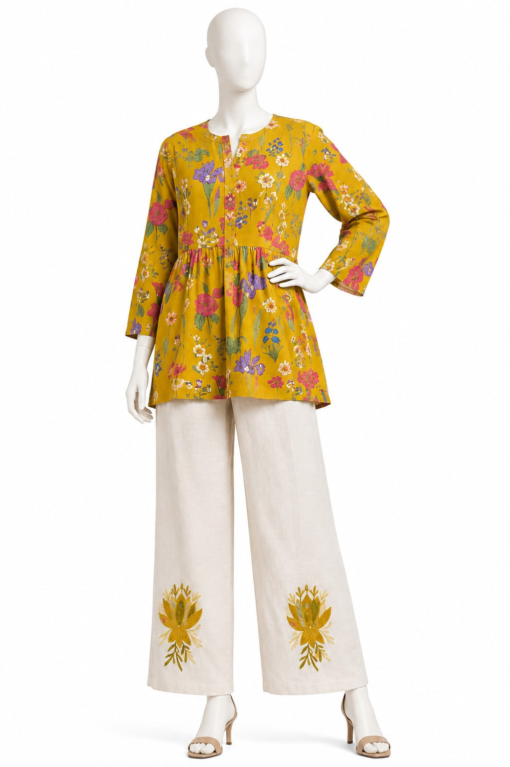 Mustard Printed Coord Sets