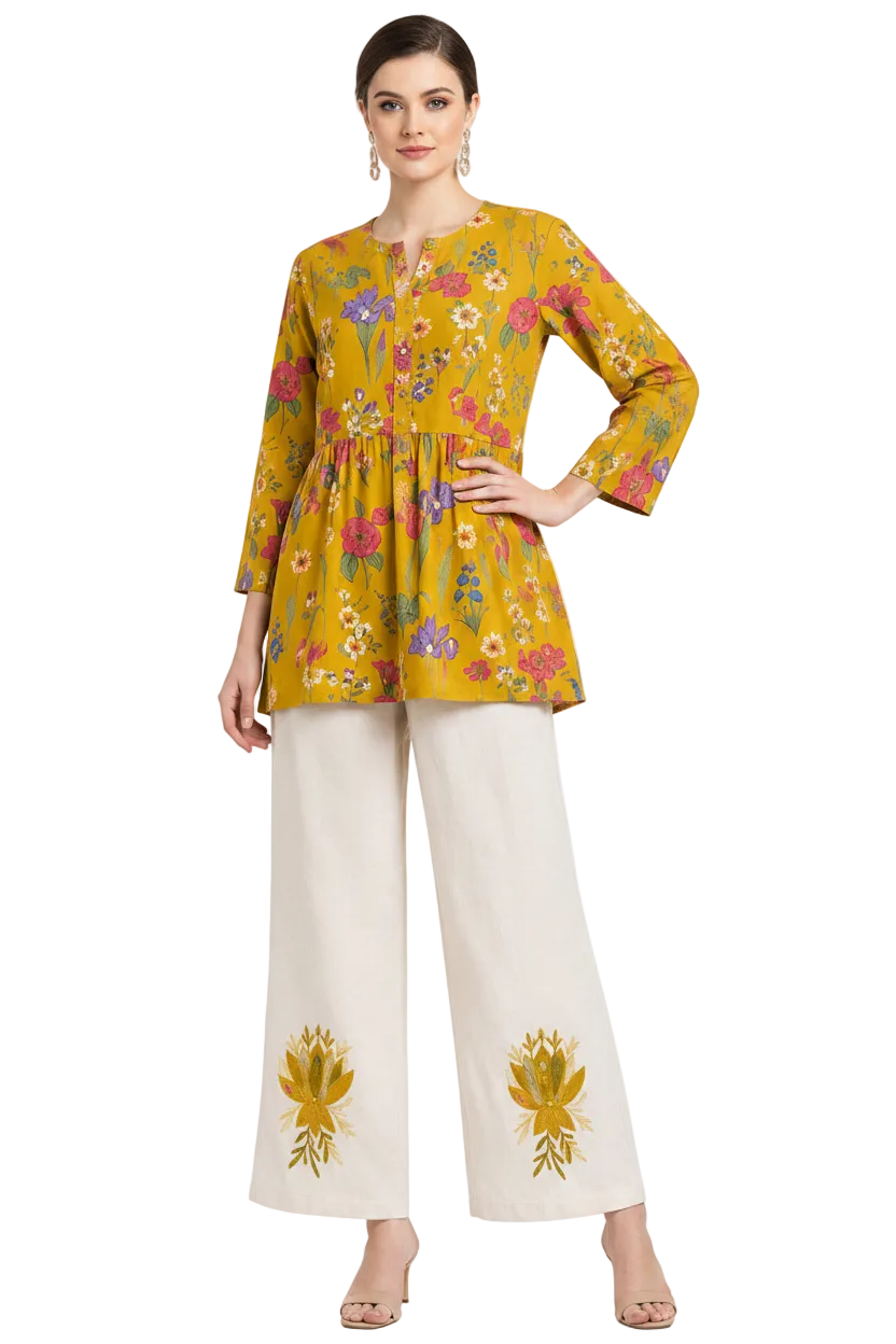 Mustard Printed Coord Sets
