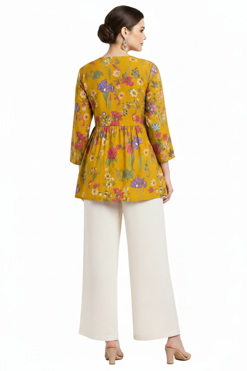 Mustard Printed Coord Sets