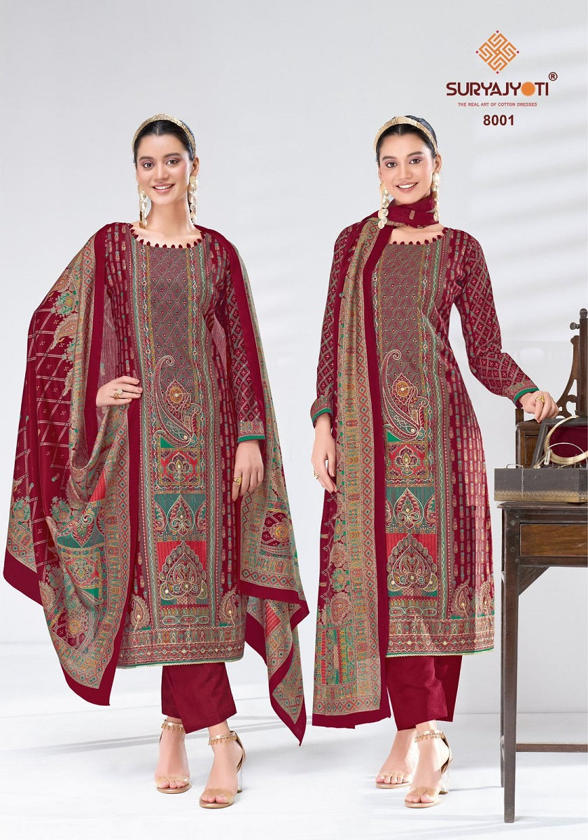 Suryajyoti Payal Advance 8001 – Un-stitched Dress Material