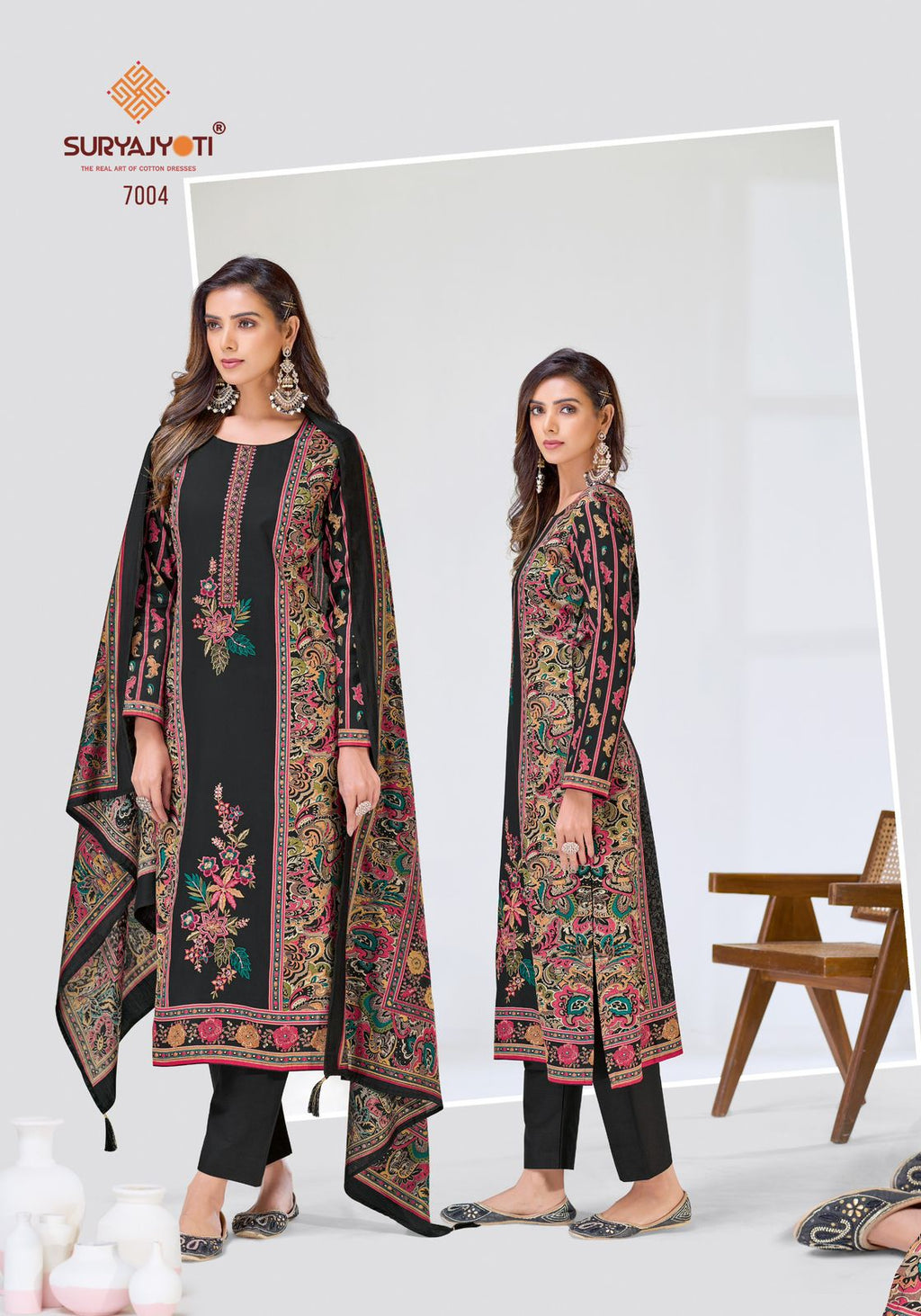 Suryajyoti Kaamini  7004– Un-stitched Dress Material