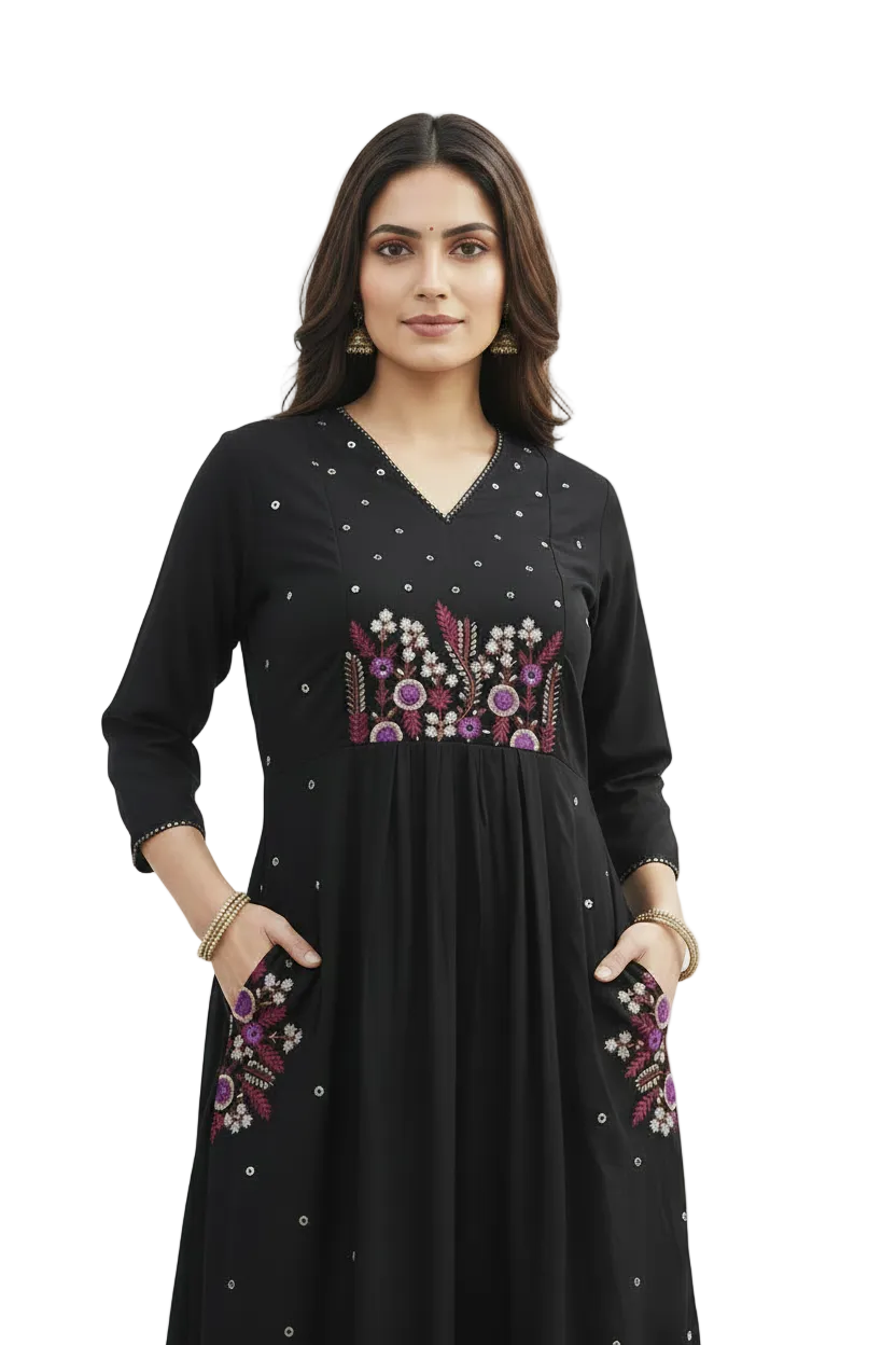 Mal Chanderi 3  Piece Side Pocket Suit Set