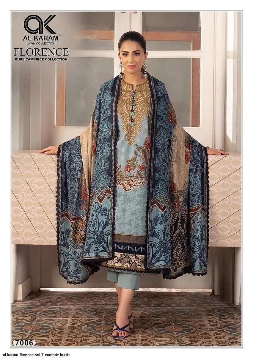 AL Karam-06- Pakistani Un-Stitched Dress Material
