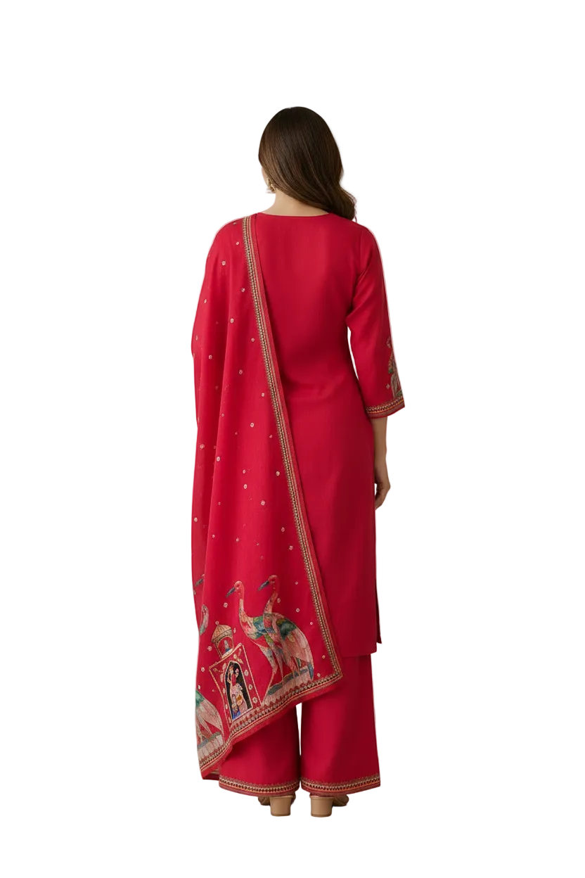 Digital Print  3  Piece Suit Set