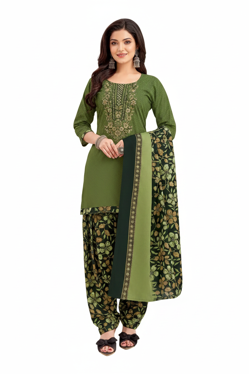 Balaji Cotton Un-Stitched Dress Material -22001