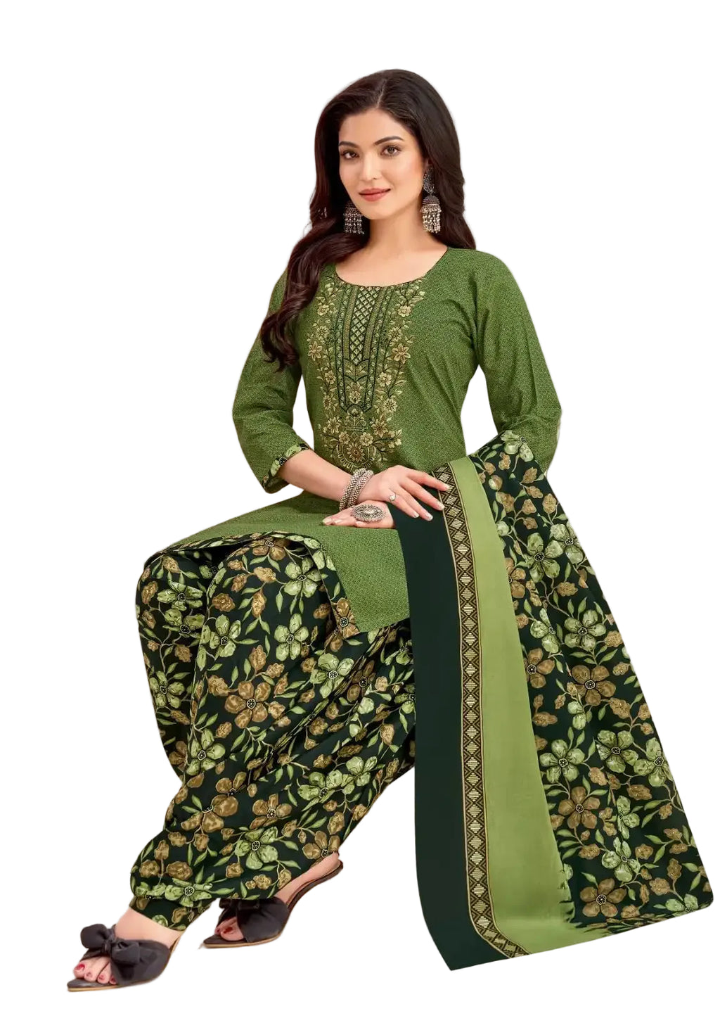 Balaji Cotton Un-Stitched Dress Material -22001