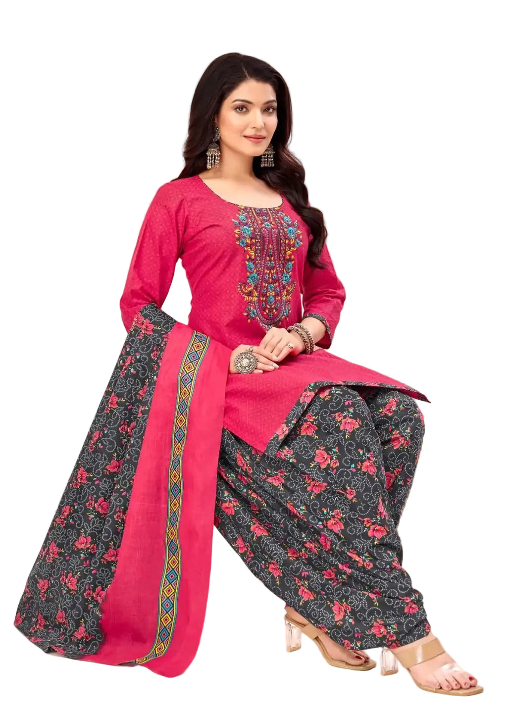 Balaji Cotton Un-Stitched Dress Material -22010