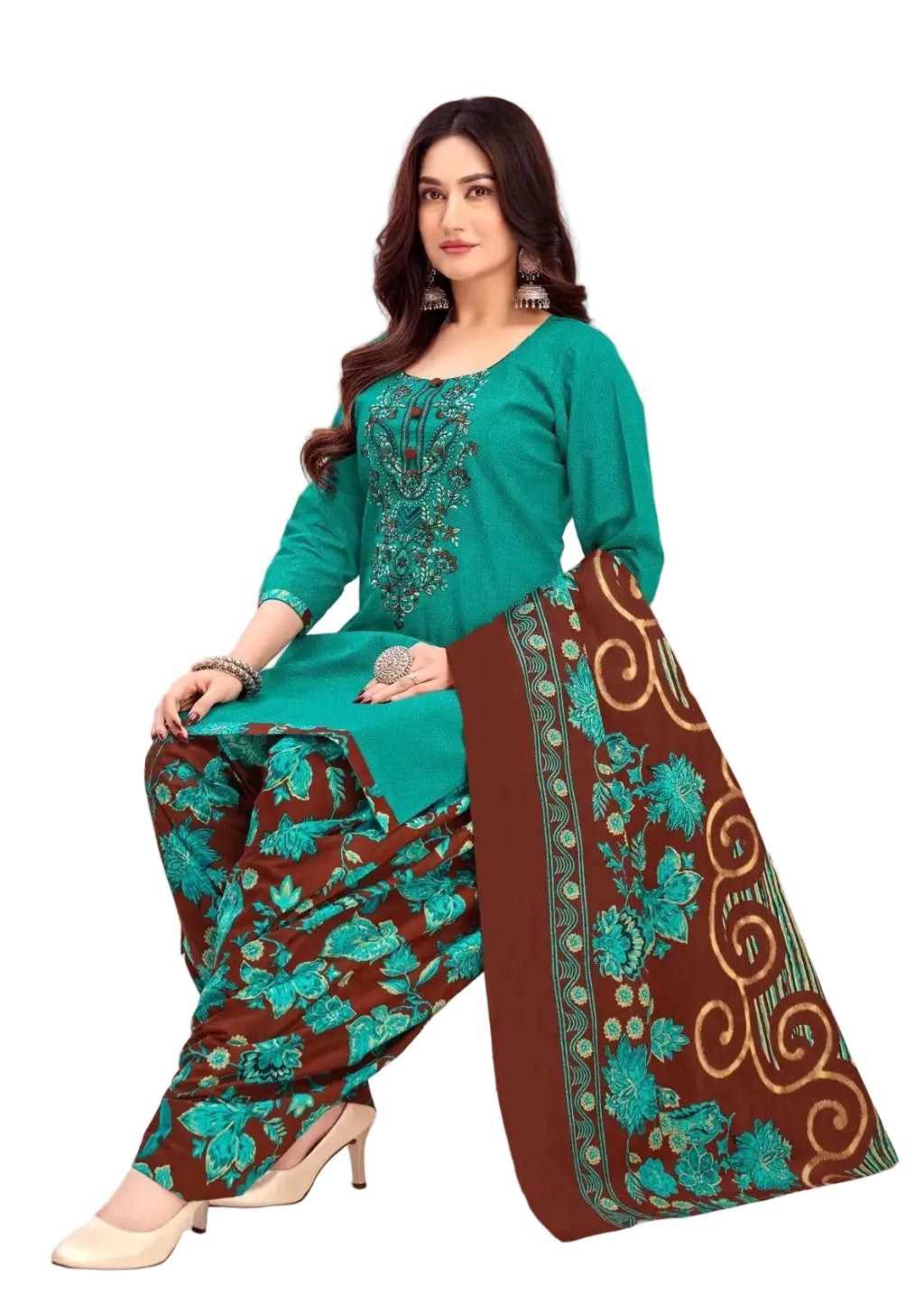 Balaji Cotton Un-Stitched Dress Material -22009