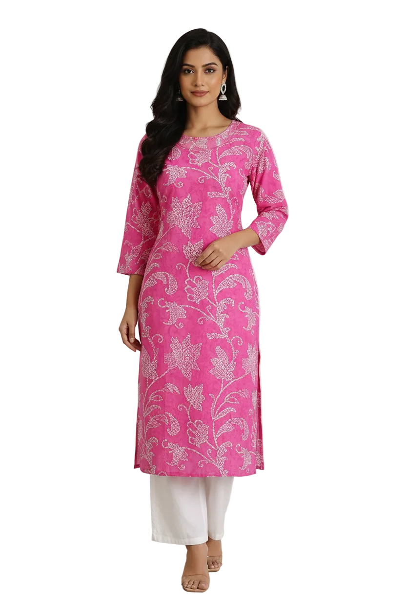 Bandhani Printed Kurtis