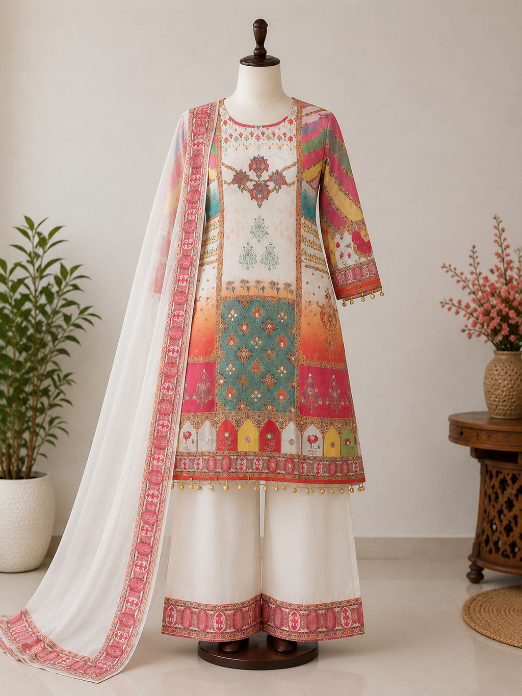 Digital Print 3  Piece Suit Set